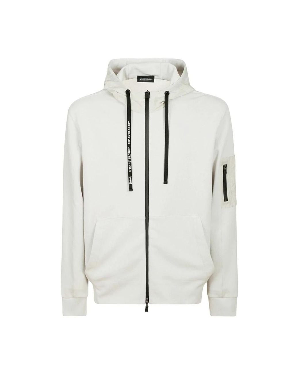 Herno White Zip-Throughs for men