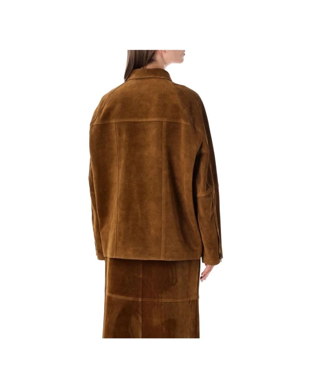 Leather Jackets di Studio Nicholson in Brown
