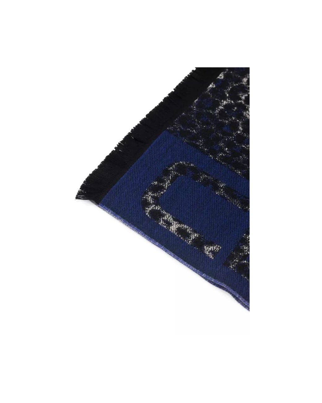 Roberto Cavalli Blue Winter Scarves for men