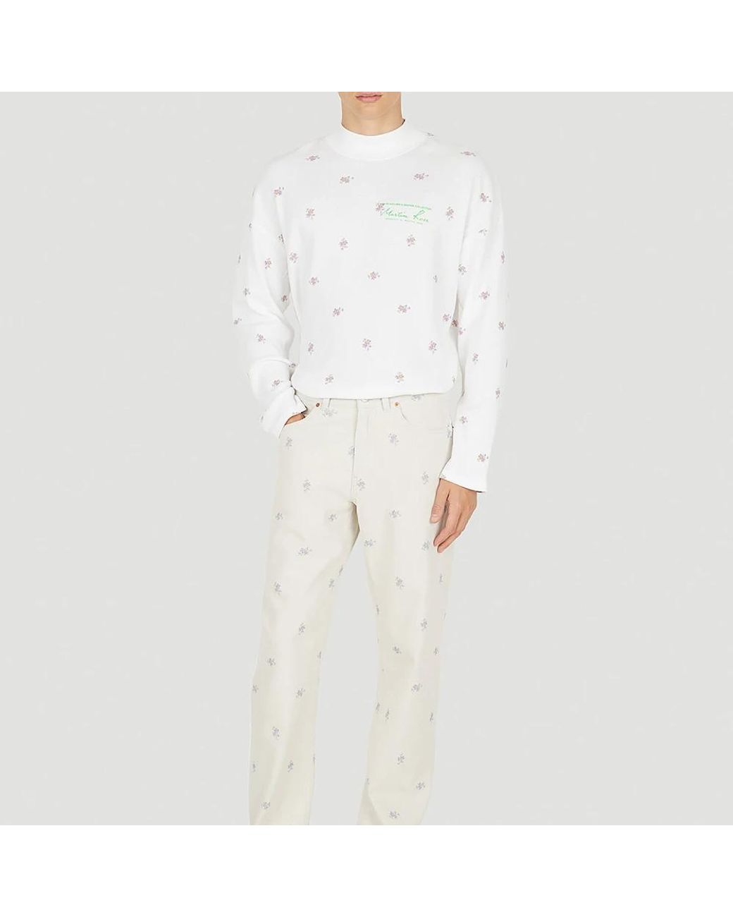 Martine Rose White Slim-Fit Jeans for men