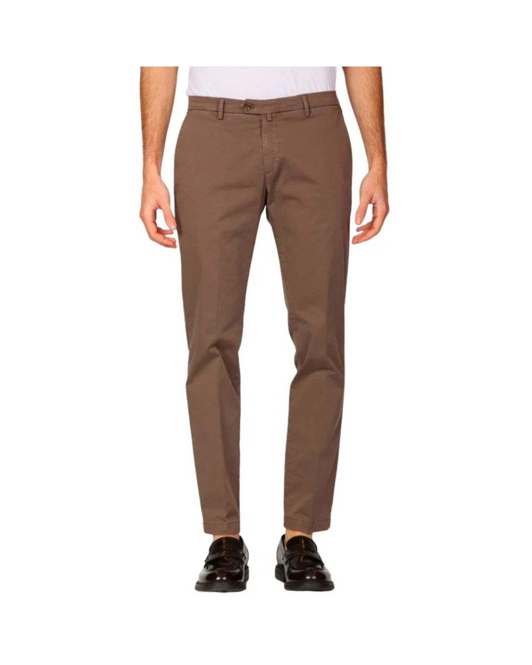 BRIGLIA Gray Chinos for men