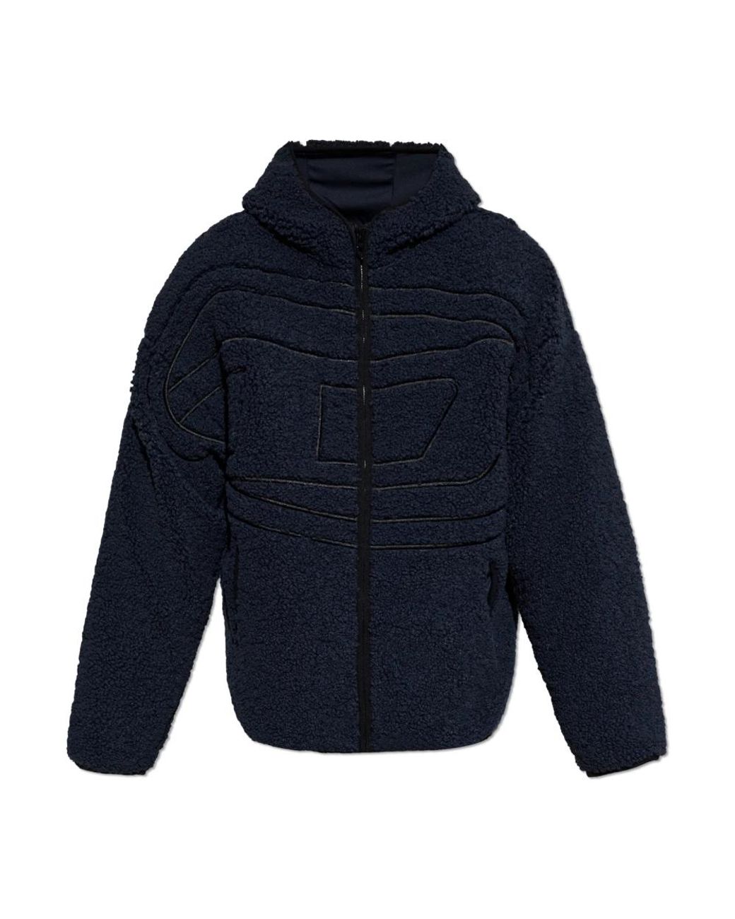 DIESEL Blue Zip-Throughs for men
