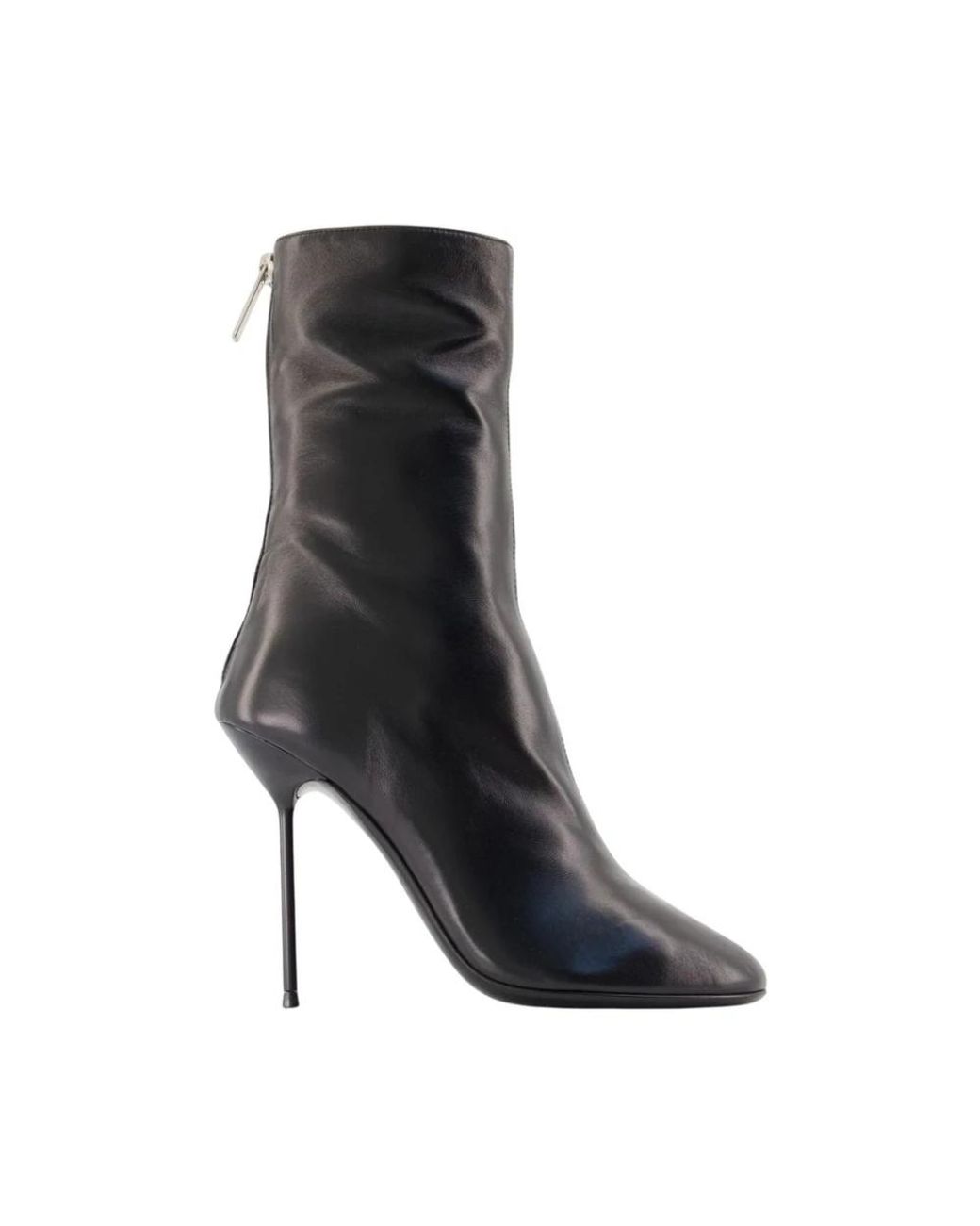 Paris Texas Black Heeled Boots