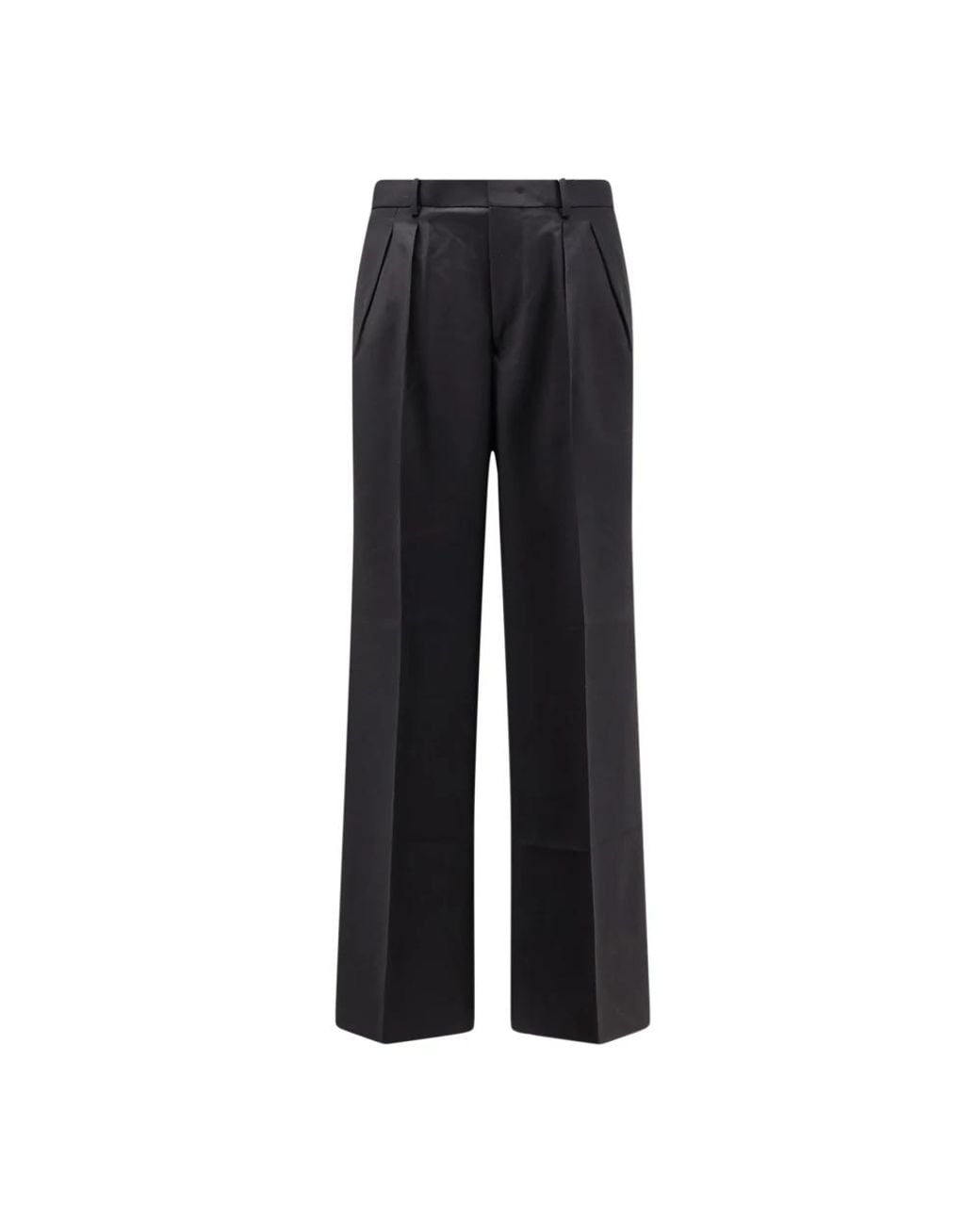 TONYWACK Black Wide Trousers for men