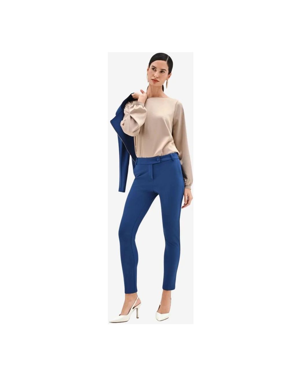 Rinascimento Blue Skinny Trousers