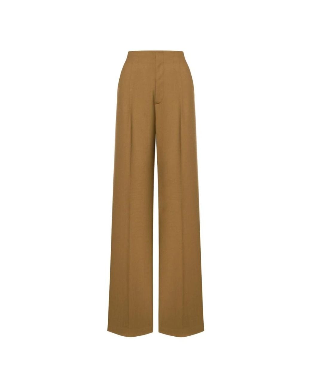 Alberta Ferretti Natural Wide Trousers