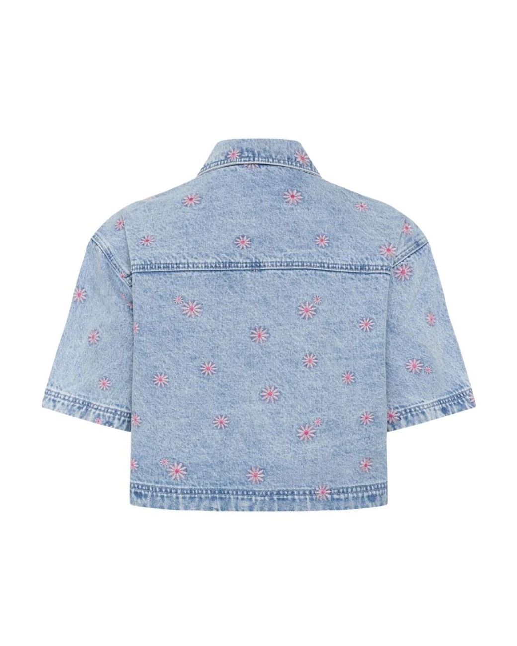 Denim Shirts Kaffe en coloris Blue