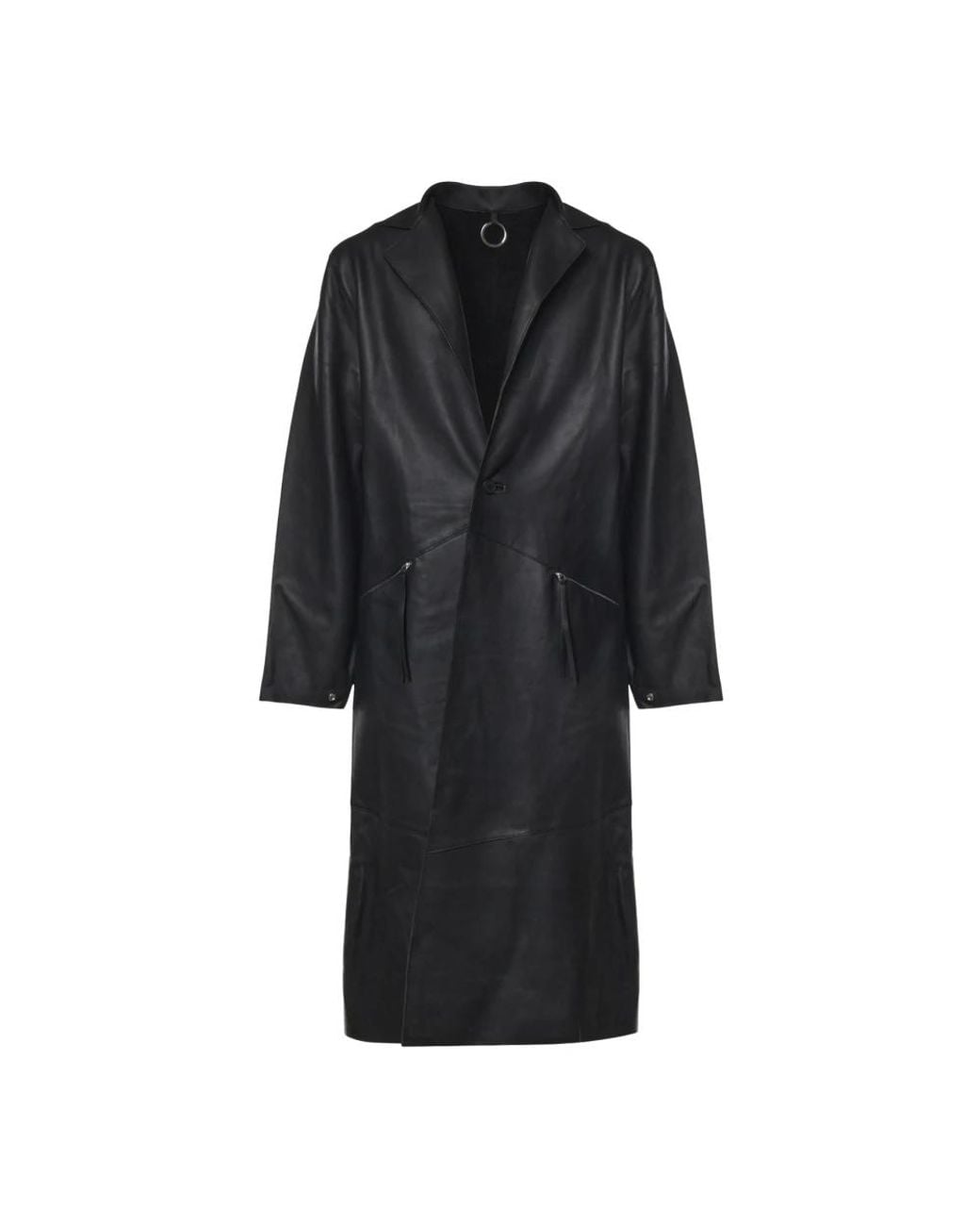 HELIOT EMIL Black Single-Breasted Coats for men