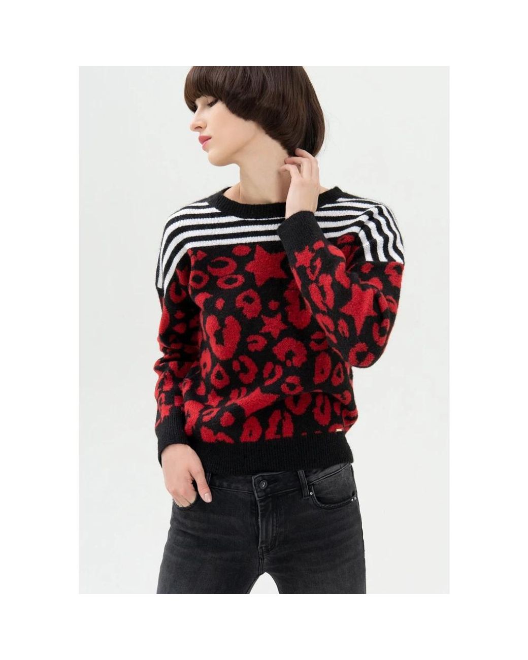 Fracomina Red Round-Neck Knitwear