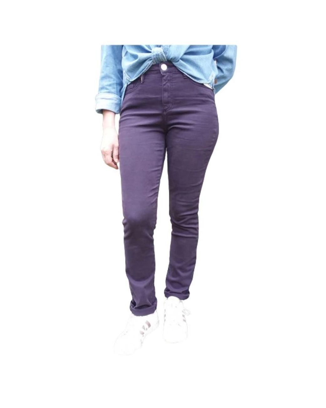 Islow Purple Slim-Fit Trousers