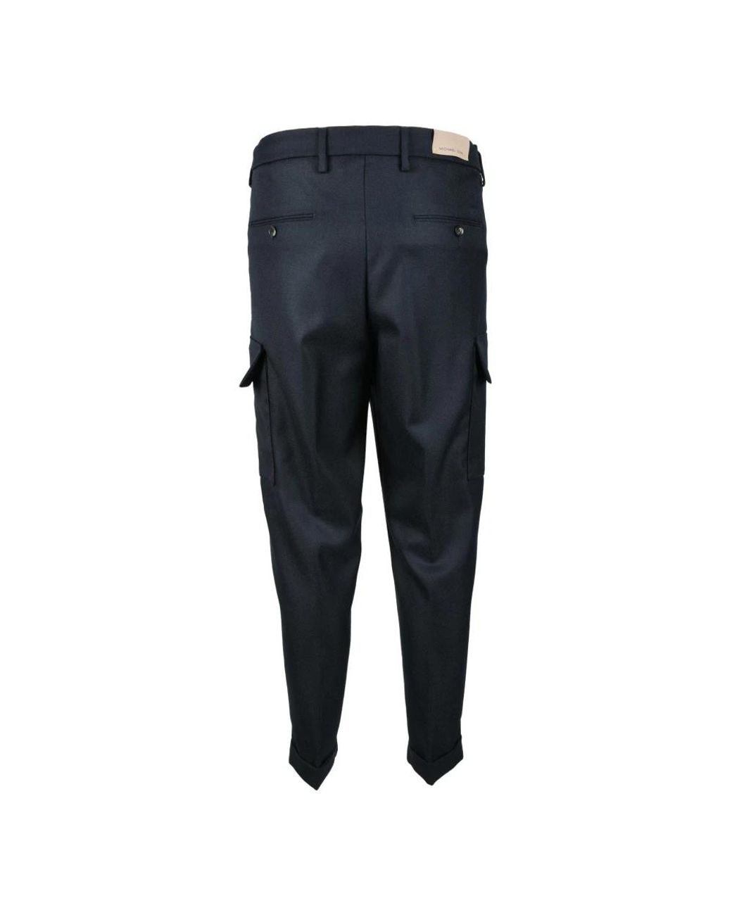 Michael Coal Blue Slim-Fit Trousers for men