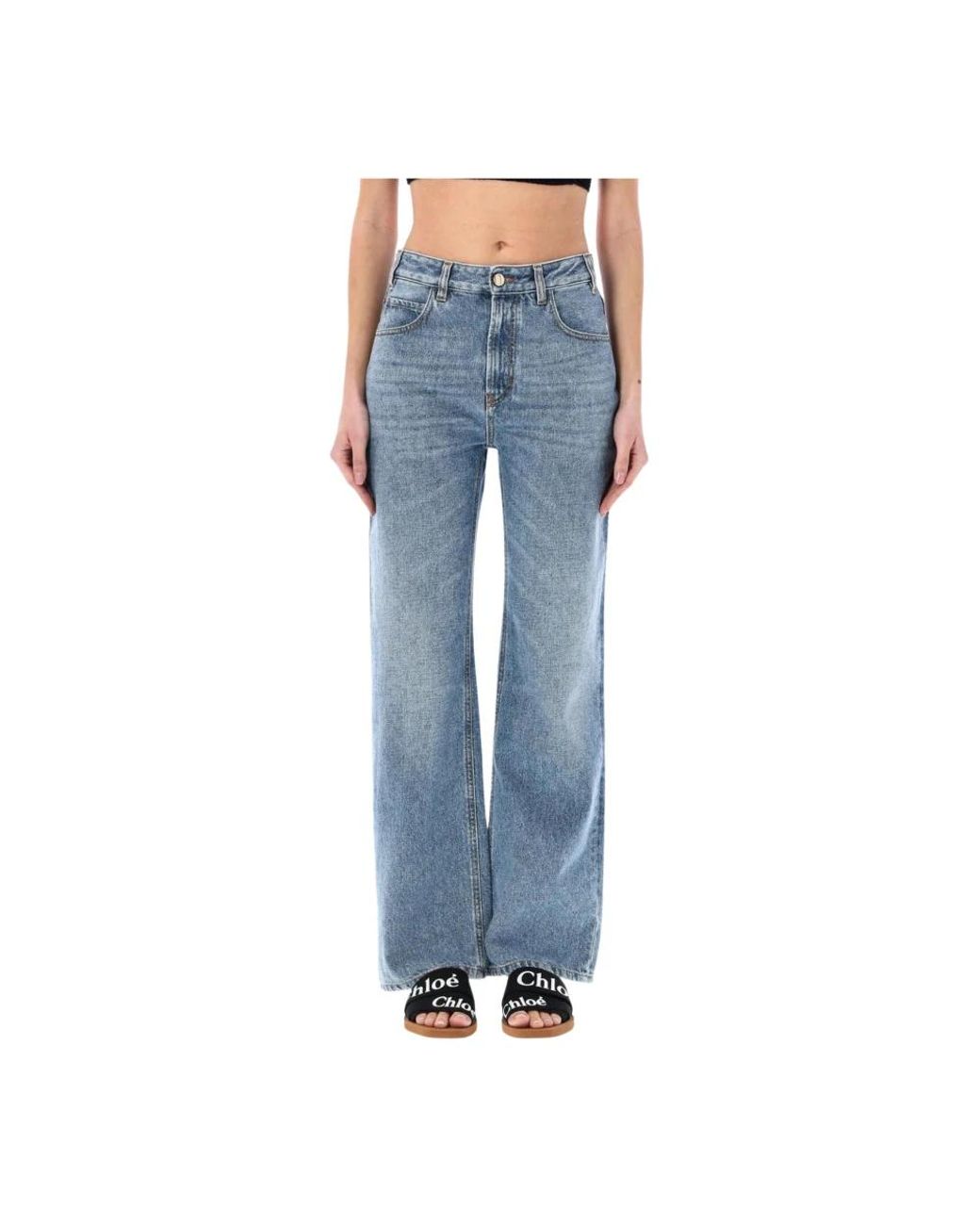Chloé Blue Wide Jeans