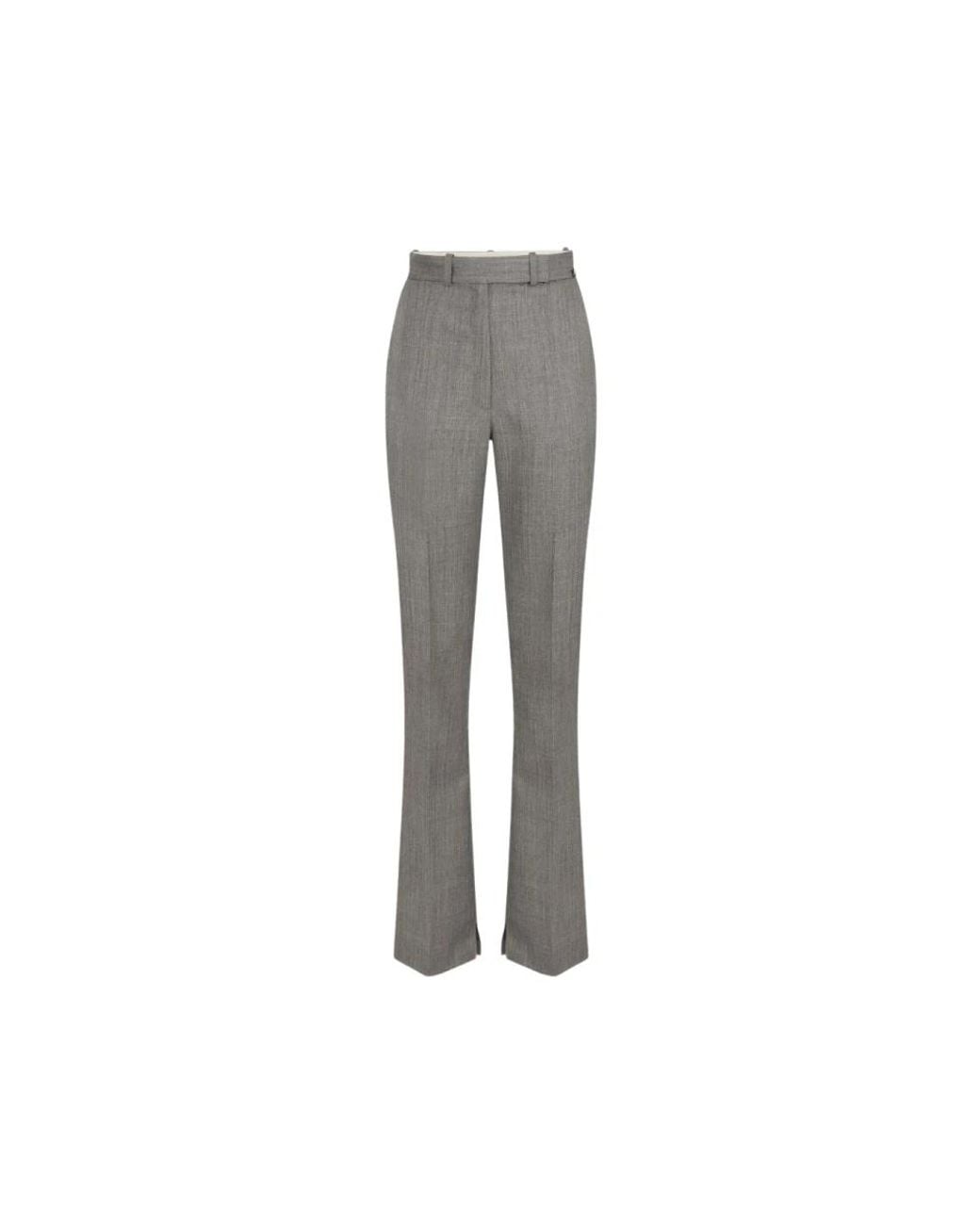 Elisabetta Franchi Gray Wide Trousers