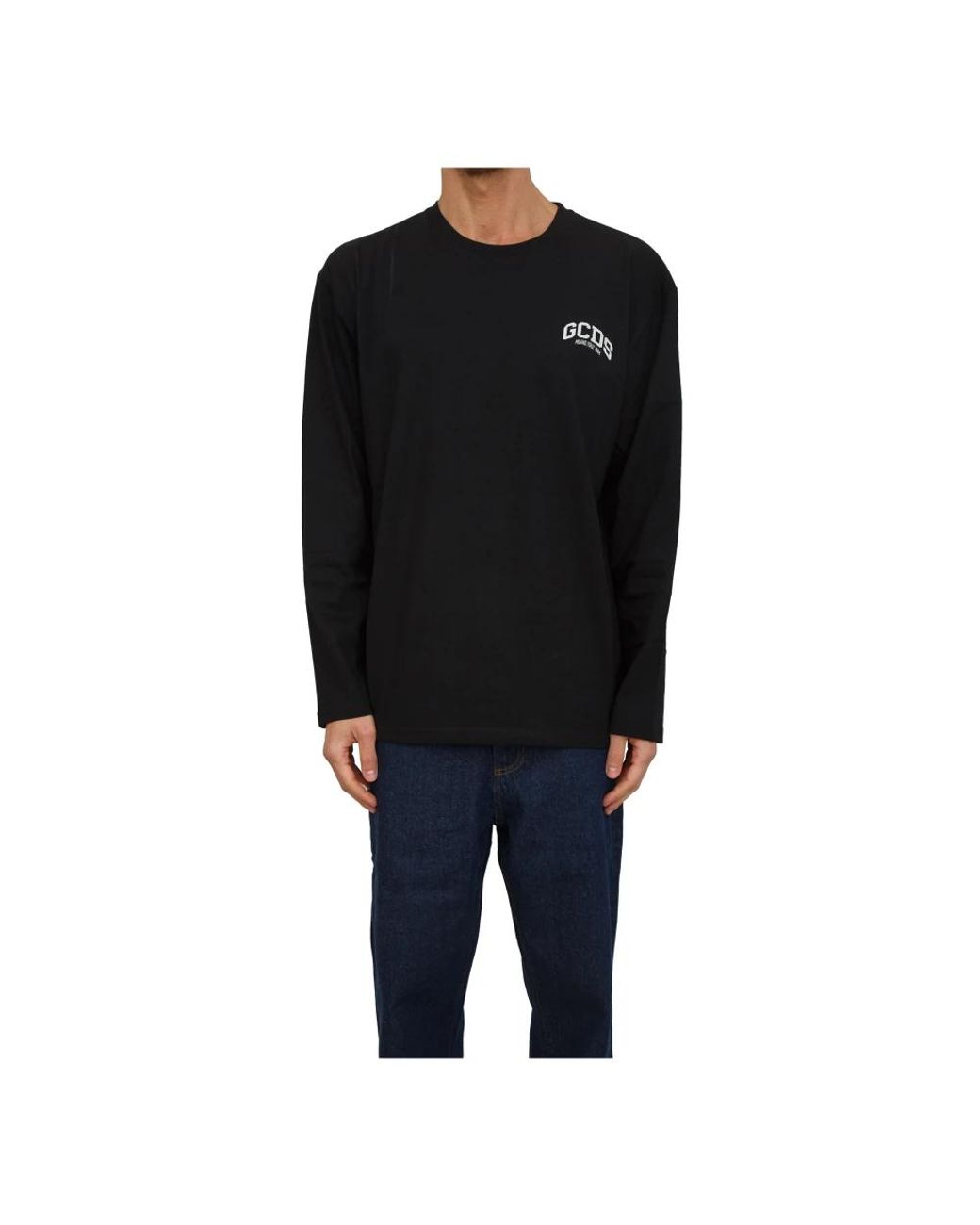 Gcds Black Long Sleeve T-Shirts for men