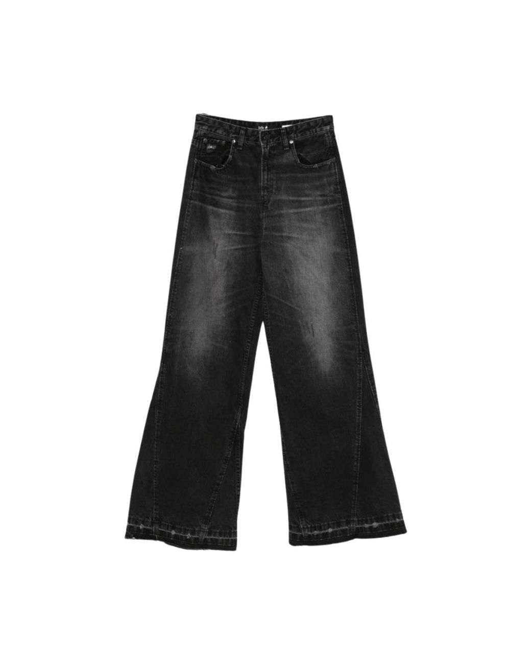 Lois Black Wide Jeans