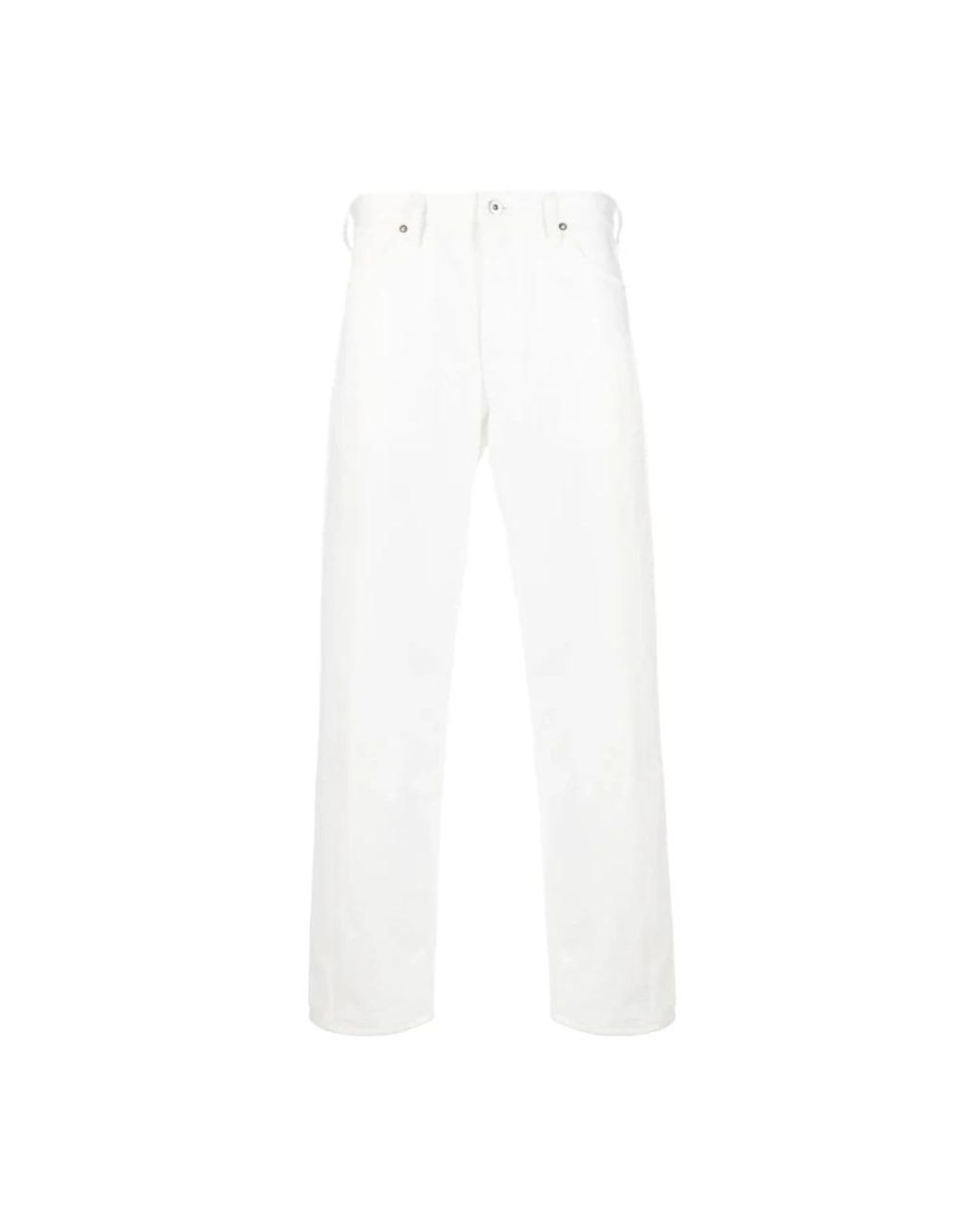 Jil Sander White Straight Fit Jeans for men