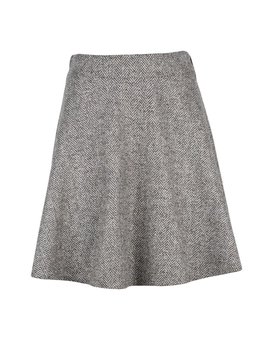 Brunello Cucinelli Gray Short Skirts