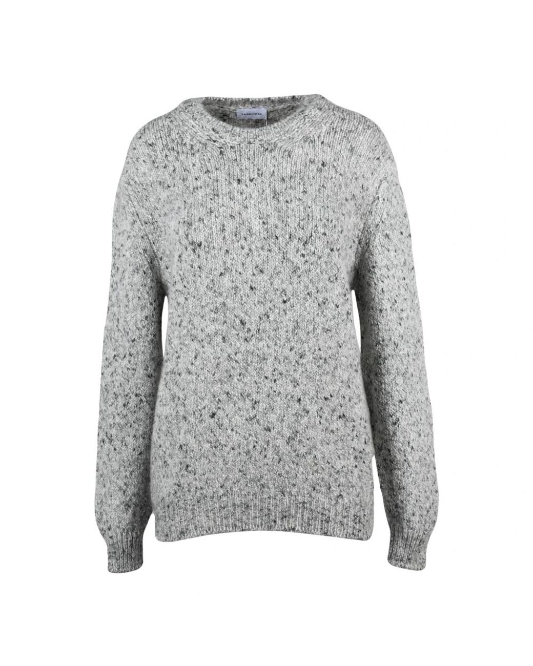 Scaglione Gray Round-Neck Knitwear for men
