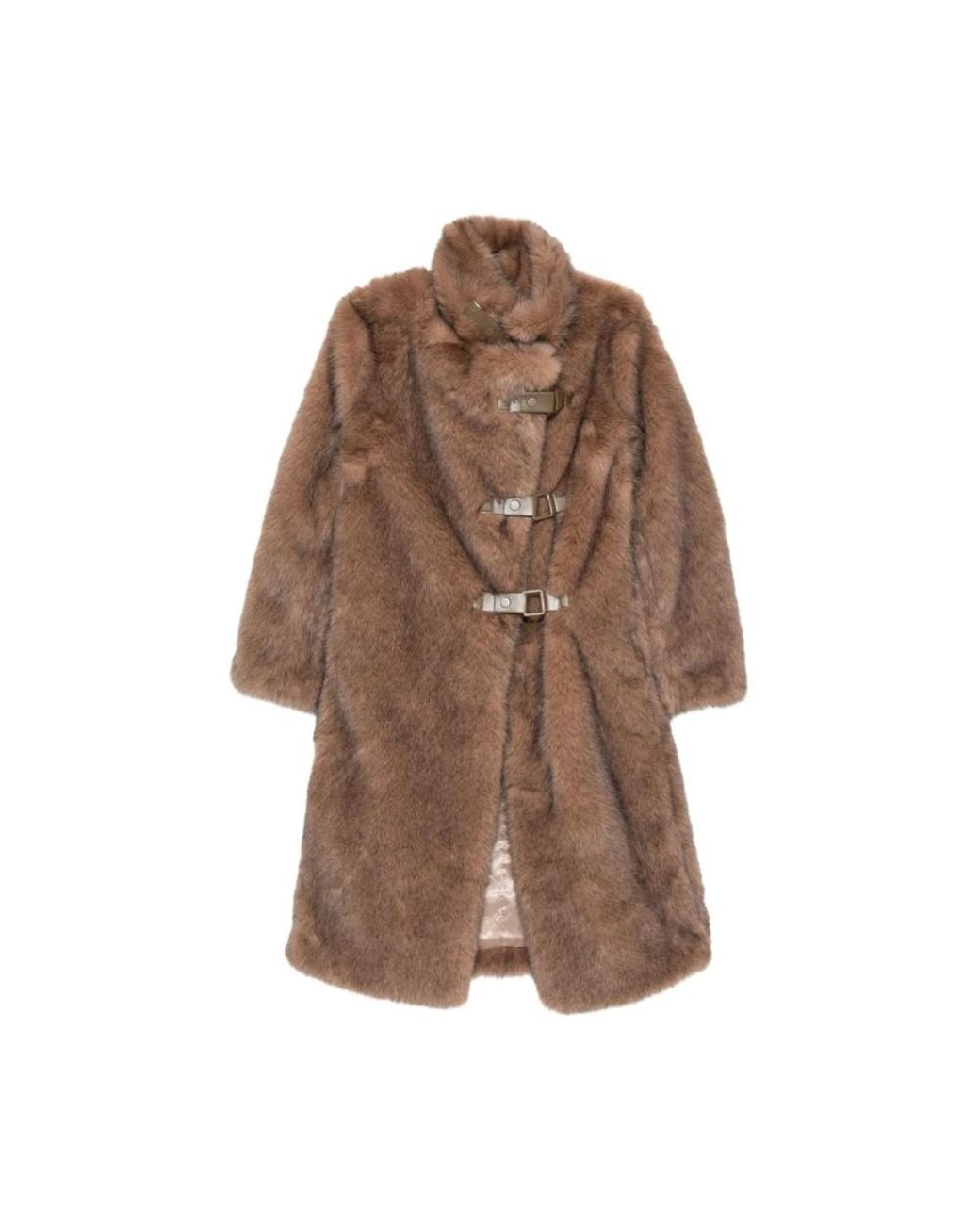 Molliolli Brown Faux Fur & Shearling Jackets