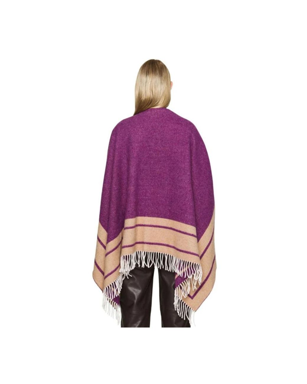 Patrizia Pepe Purple Ponchos