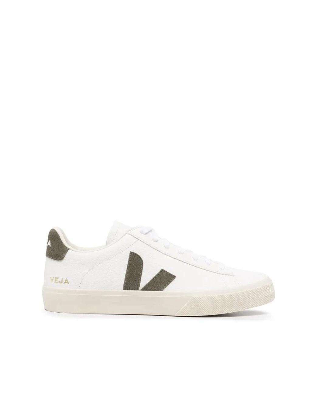Veja White Campo Chromefree Leder extra weiß khaki