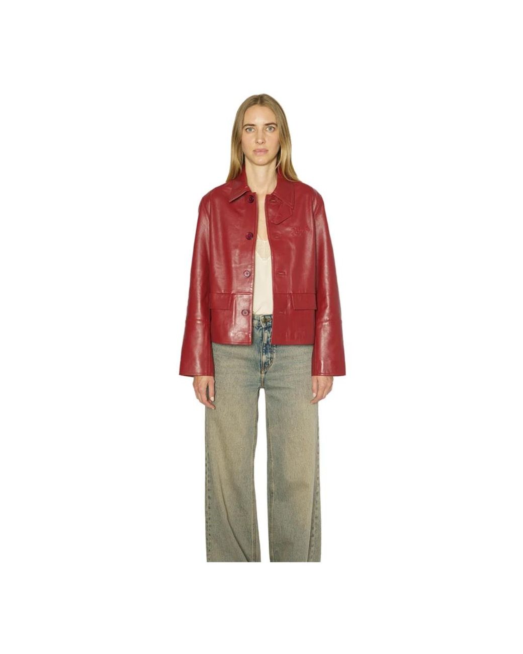 Zadig & Voltaire Red Leather Jackets