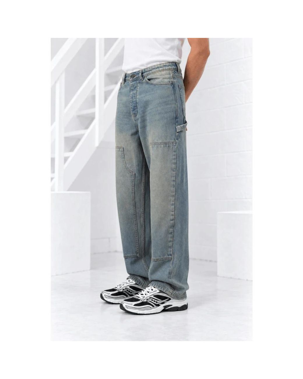 Straight Jeans Pure Path de hombre de color Blue