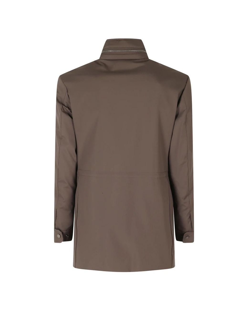 Moorer Brown Single-Breasted Coats for men