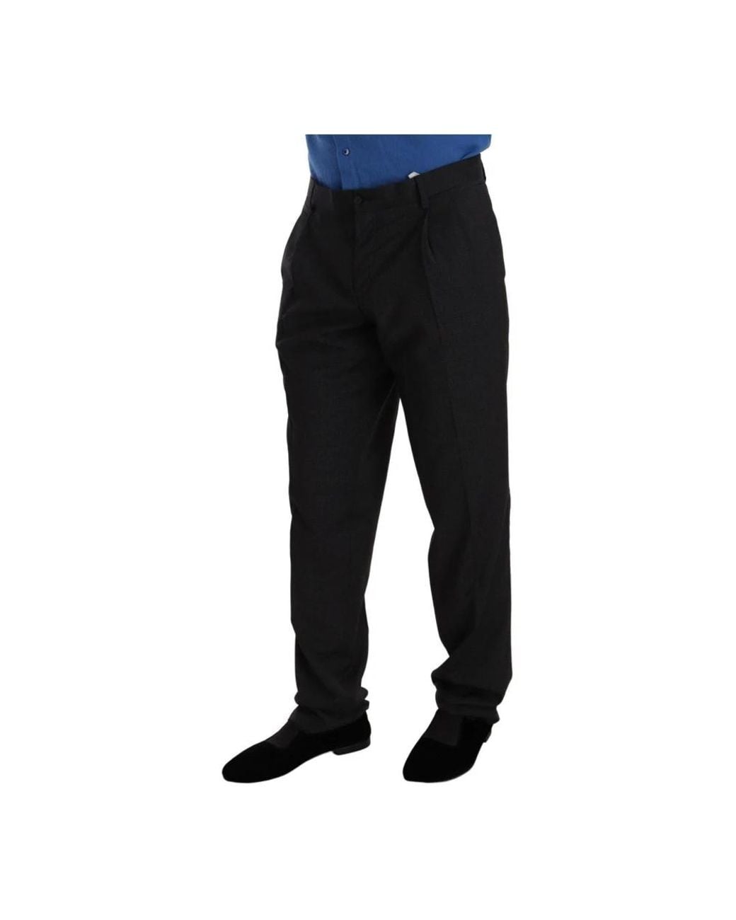 Dolce & Gabbana Black Suit Trousers for men