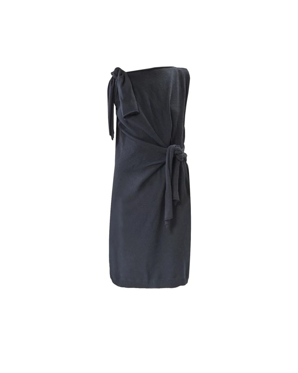 Moschino Kleedjes ,Zwart ,Wol Abito Nodi in het Black