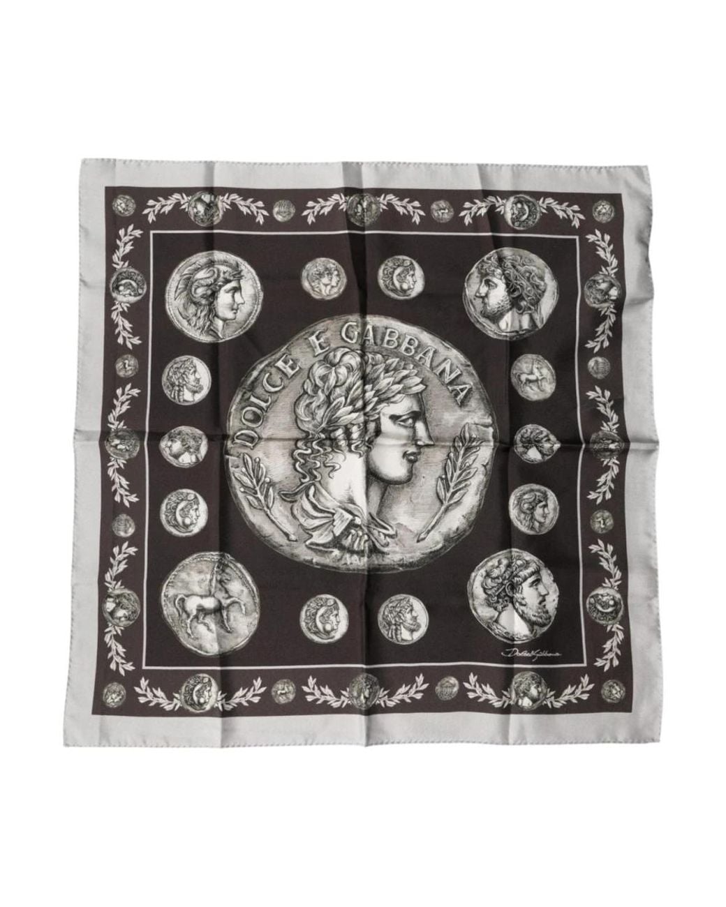 Dolce & Gabbana Metallic Silk Scarves for men