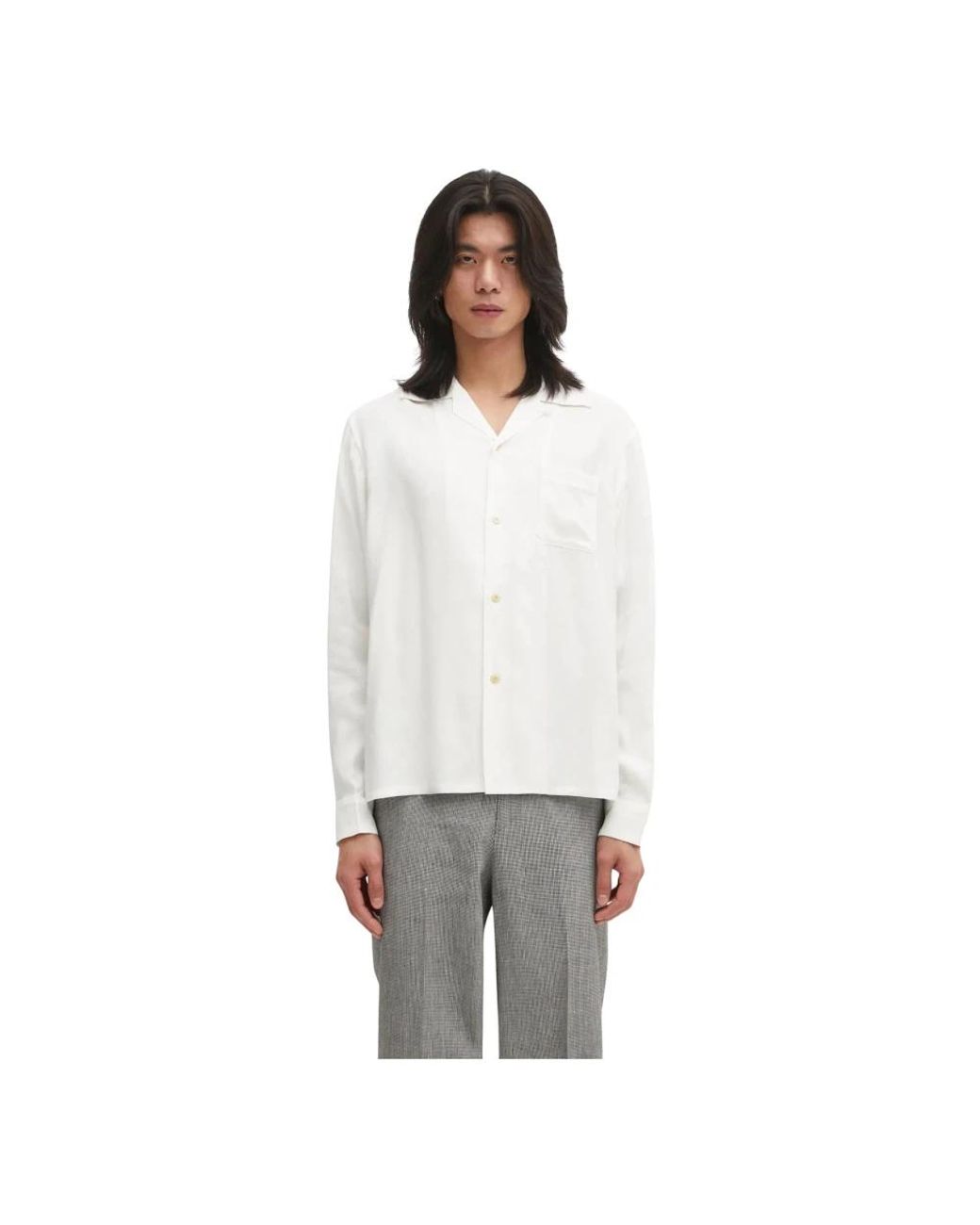 Visvim Keesey Pocket Shirt in het White voor heren