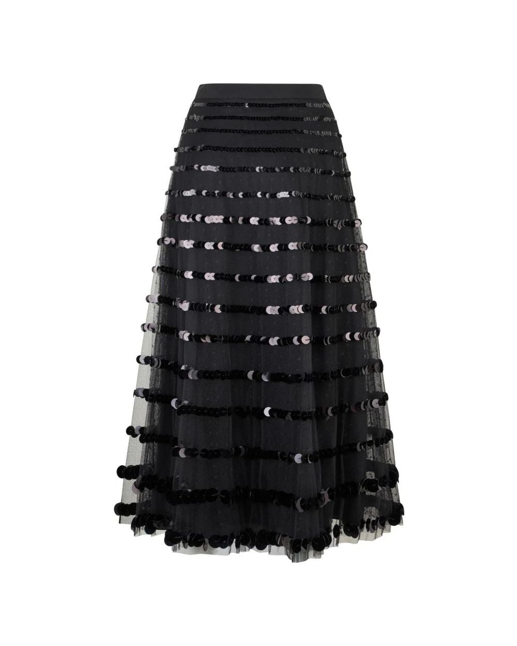 RED Valentino Black Midi Skirts