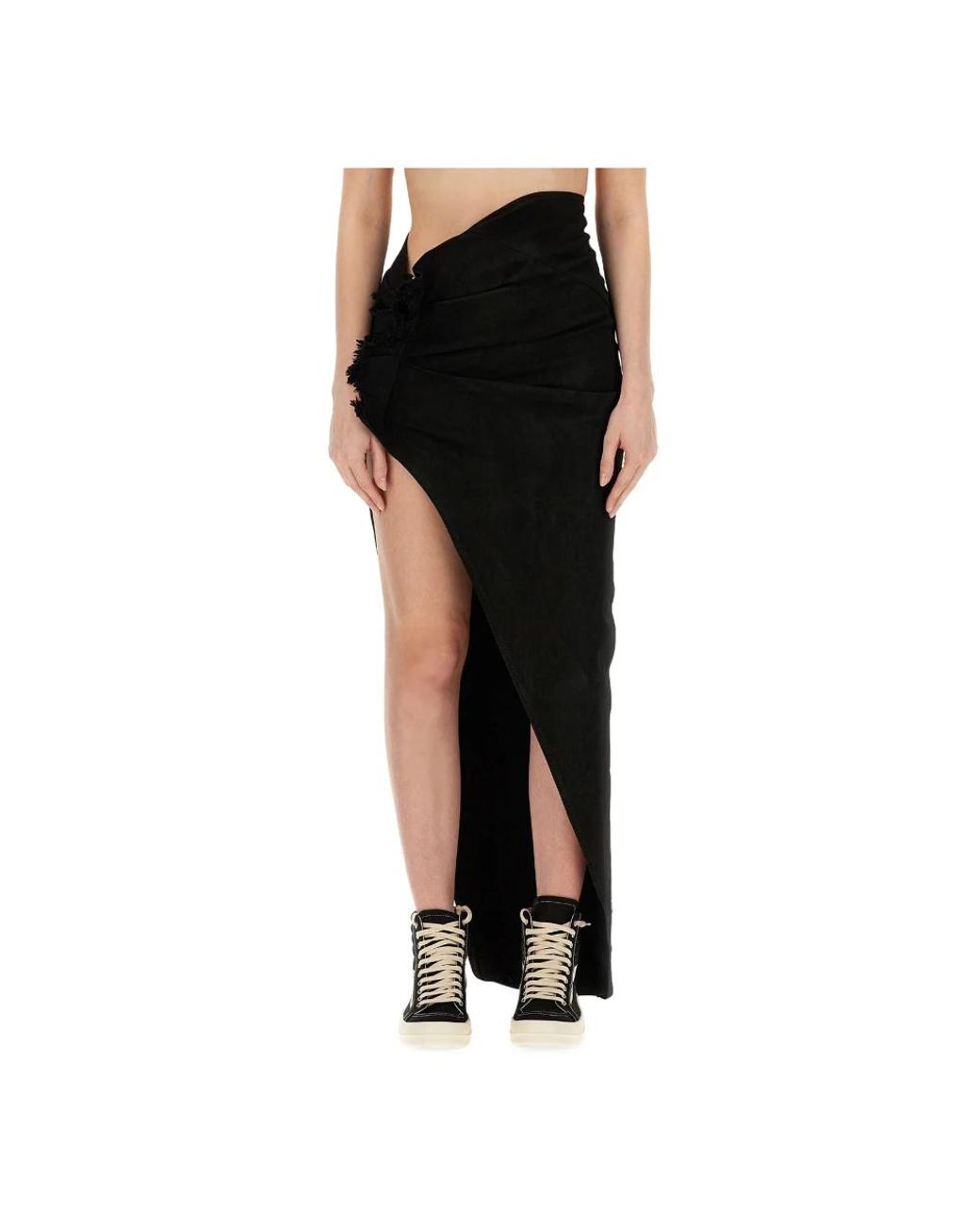 Rick Owens Black Maxi Skirts