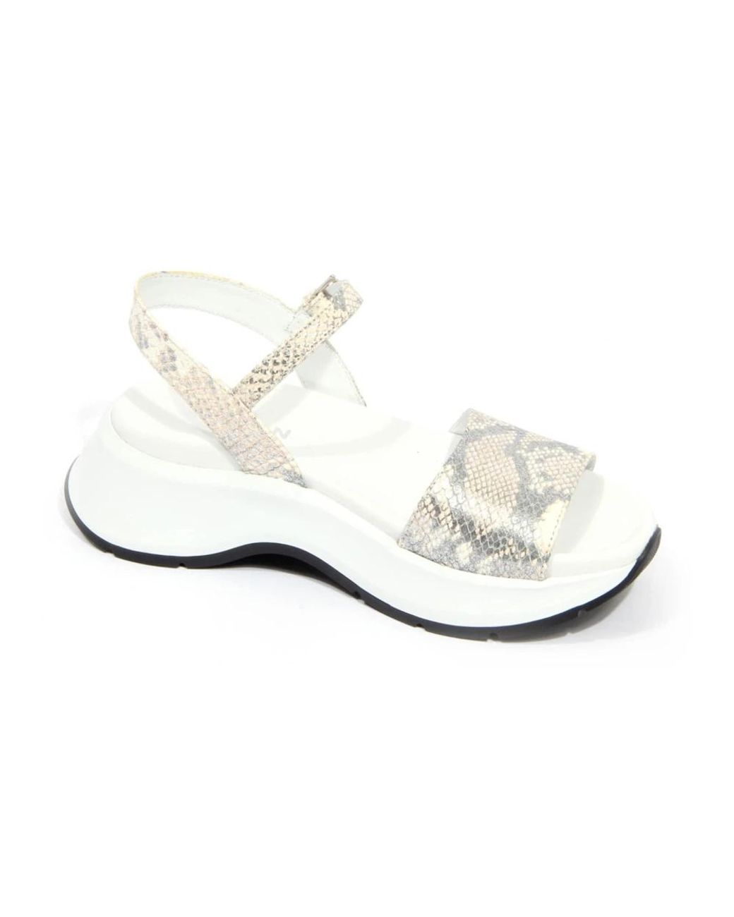 Hogan White Flat Sandals