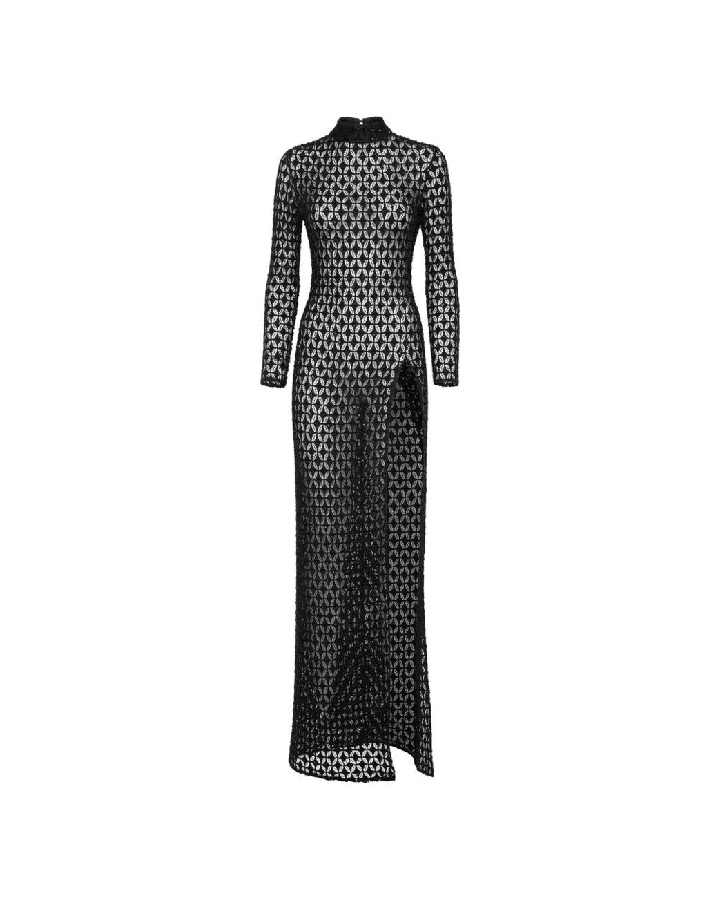 Maxi Dresses Philipp Plein de color Black
