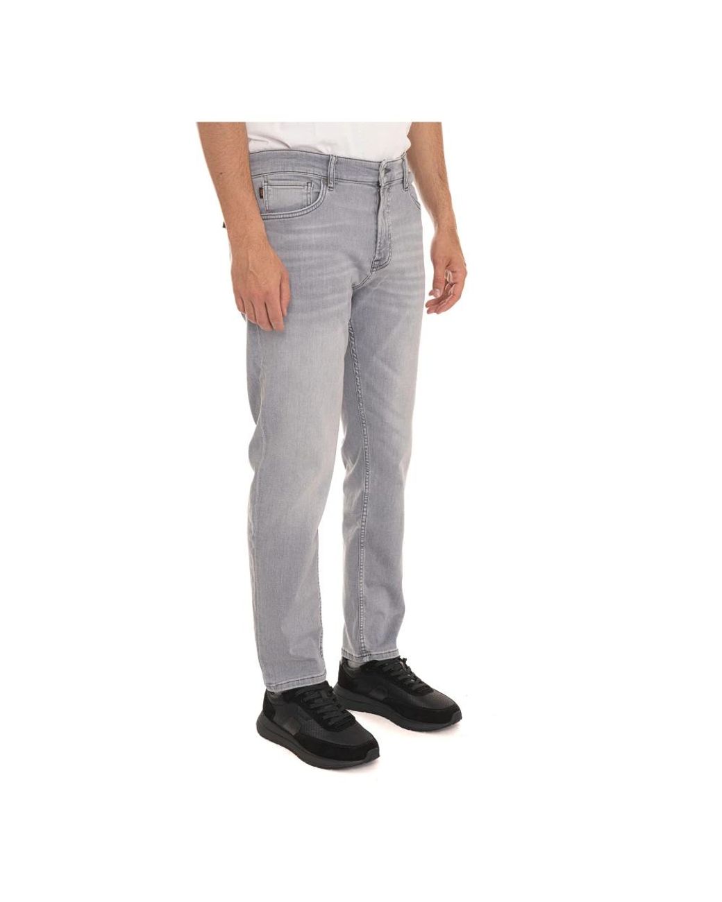 Boss Gray Slim Fit Jeans for men