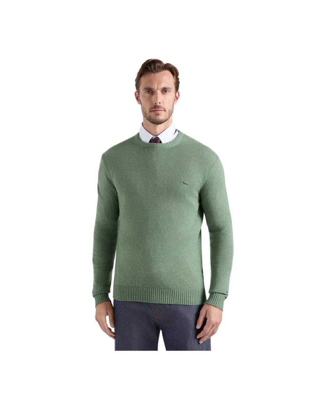 Harmont & Blaine Green Round-Neck Knitwear for men