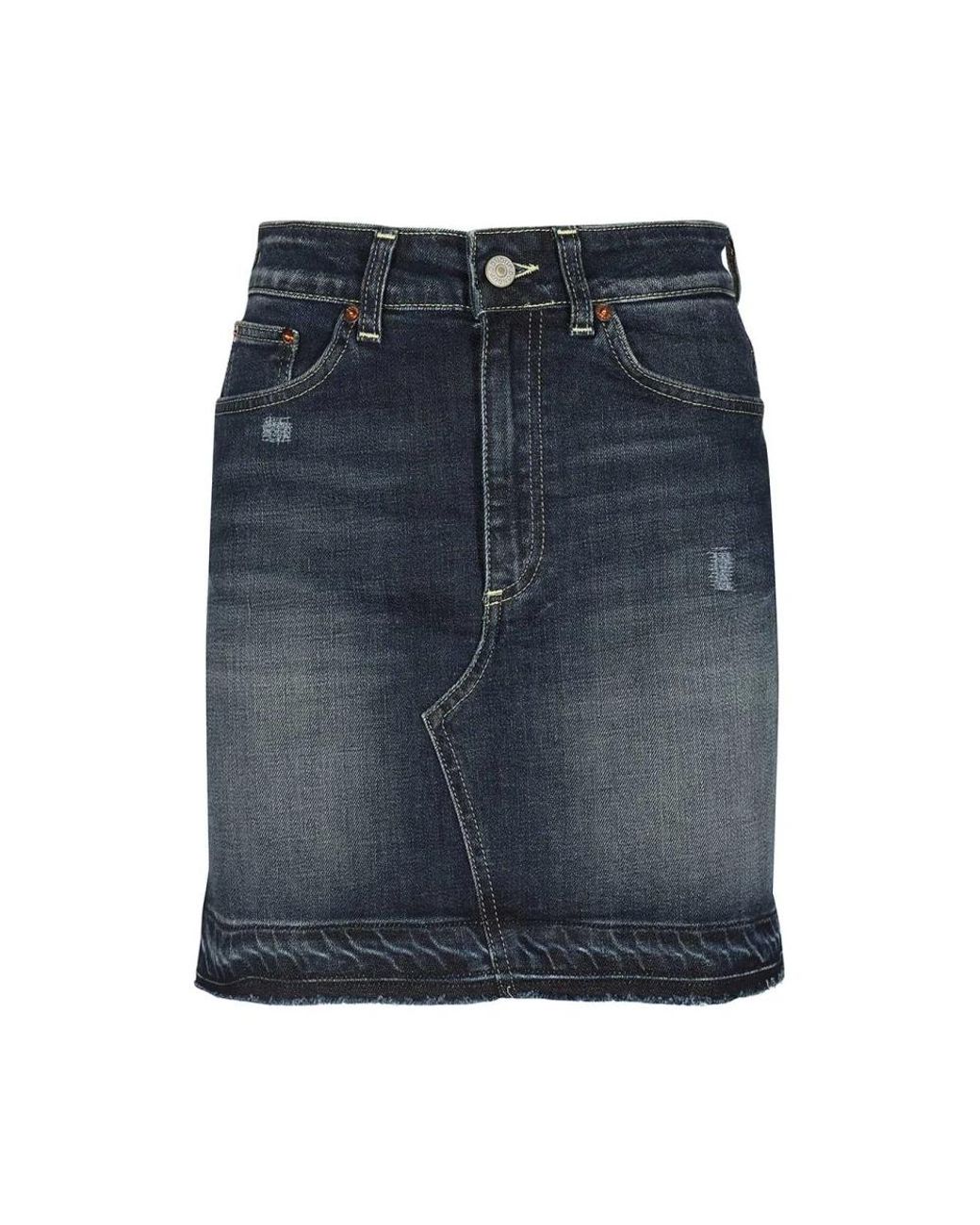 Dondup Blue Denim Skirts