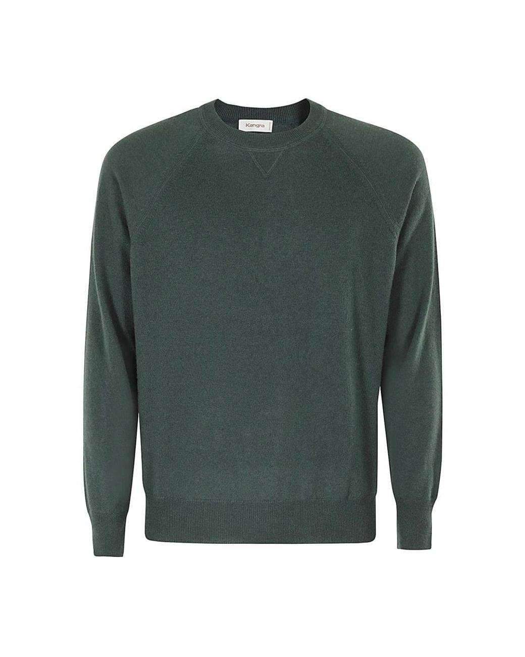 Kangra Green Round-Neck Knitwear for men