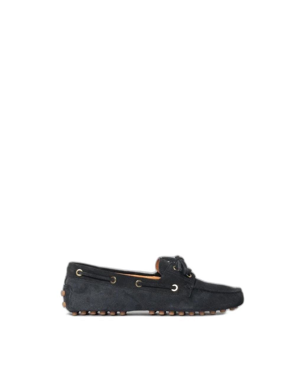 Tod's Black Boat Shoes