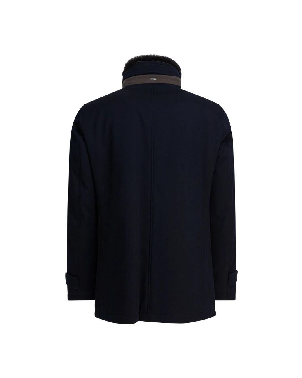 Herno Blue Single-Breasted Coats for men