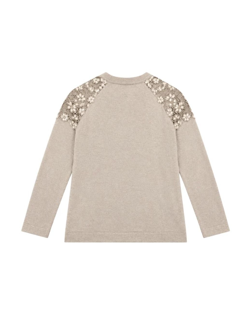 Clips White Round-Neck Knitwear
