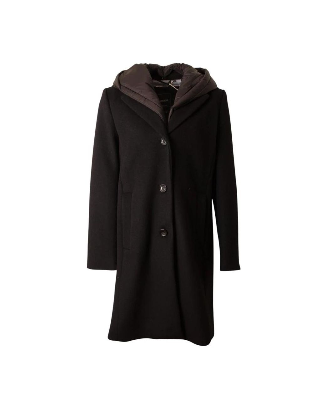 Geox Black Single-Breasted Coats