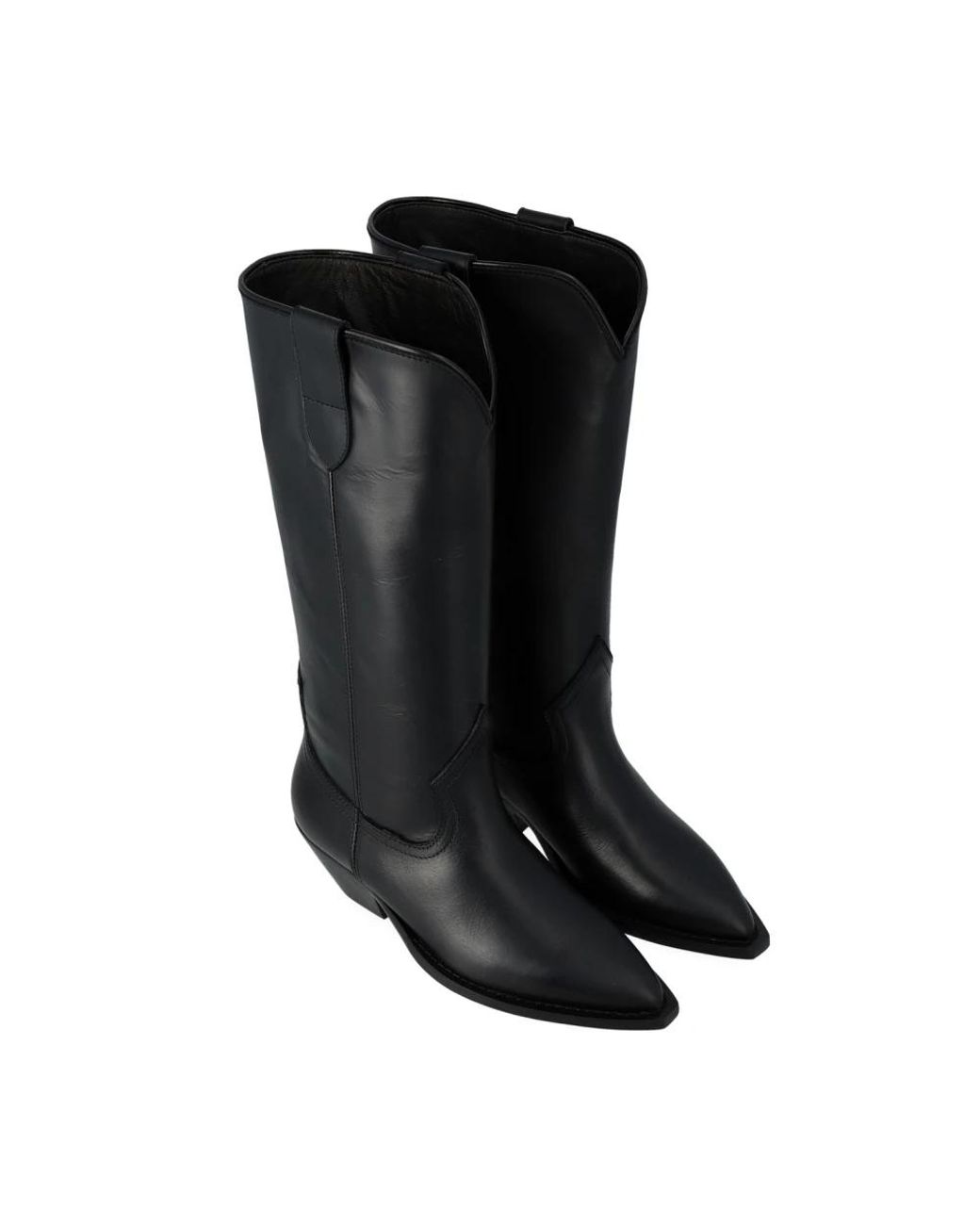 Via Roma 15 Black Cowboy & Biker Boots