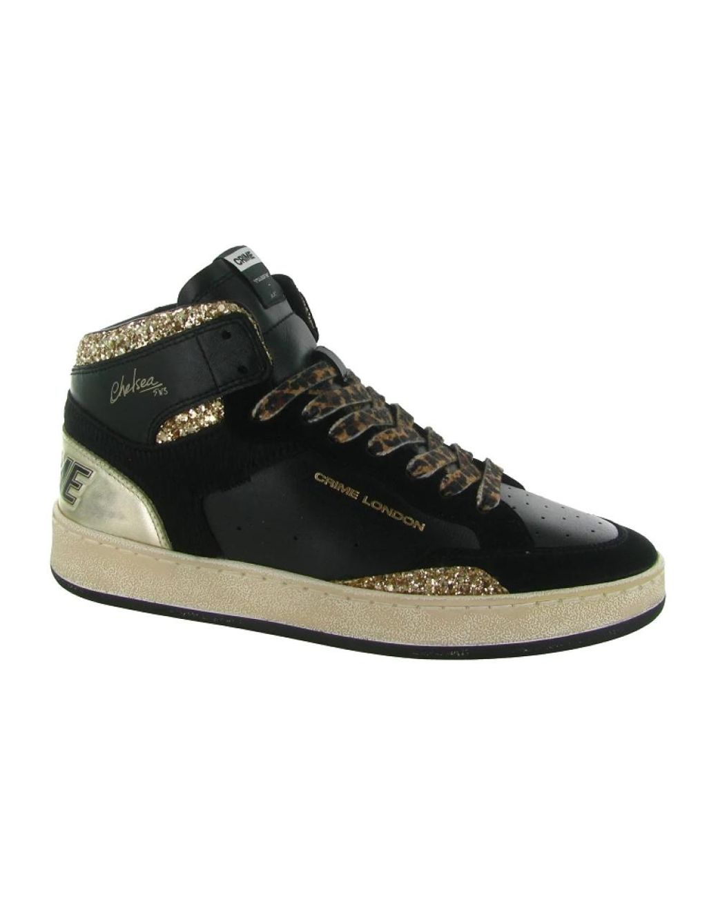 Crime London Black Sneakers
