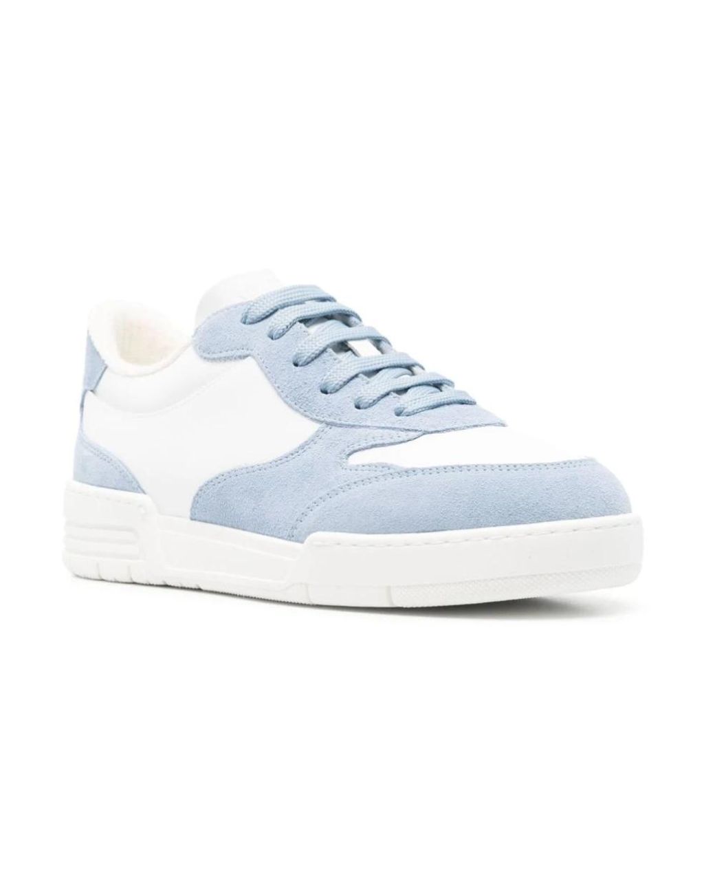 Moschino Blue Cornflower Lace-Up Sneakers for men