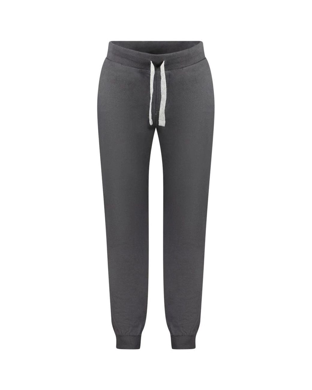 North Sails Broeken ,Grijs ,Katoen Zwarte Katoenen Sportbroek Met Applicatie in het Gray voor heren