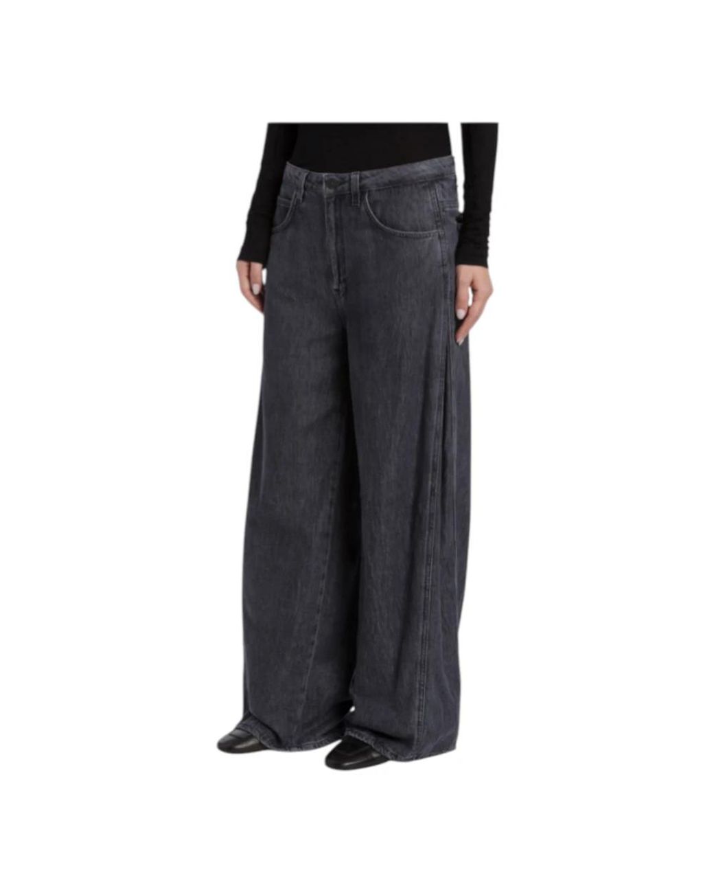 Dondup Black Wide Jeans
