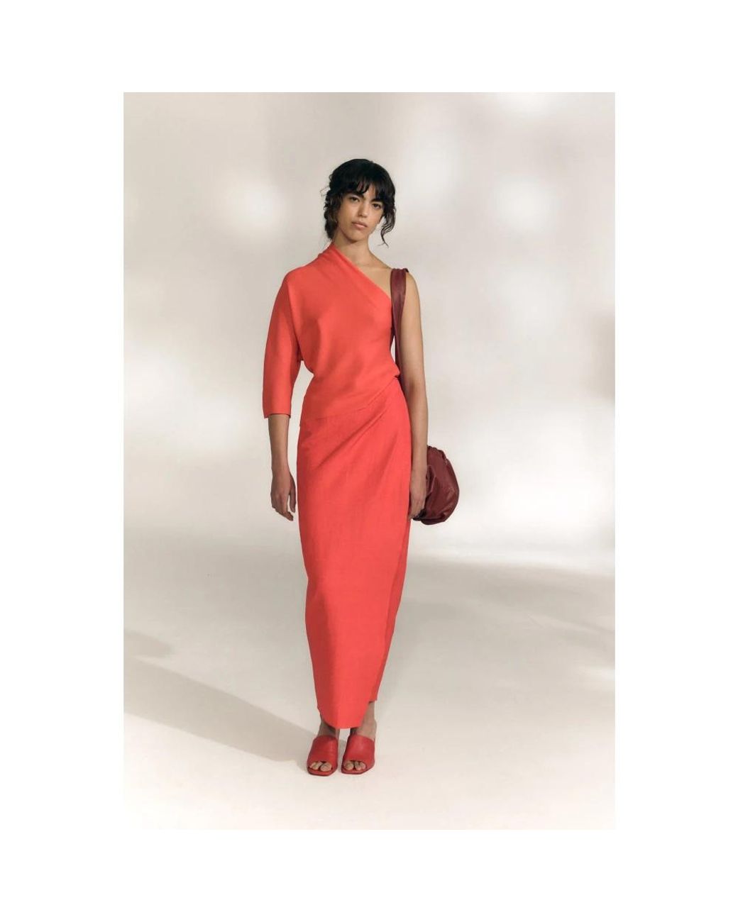 Cortana Red Maxi Skirts